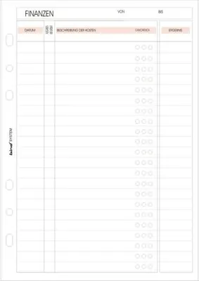 Produktbild von Ersatzeinlage Maxi A5 149x210mm Finanzen 50 Blatt