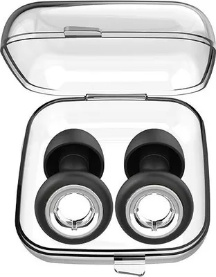 Produktbild von INF Geräuschreduzierende Ohrstöpsel S2, Weiß/Silber, Silikon, 2.1x1.6x1.5cm, 2 Stück Schwarz + Silber