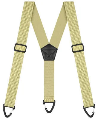 Imagen del producto de Suspensorios ajustables para hombre, con una banda de 3,8 cm de ancho, 3 clips, hebilla triangular antideslizante y talla única