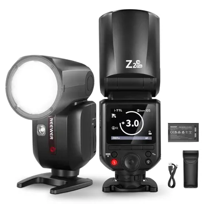 Image de NEEWER Z2PRO-N, flash Speedlite compatible avec Nikon, 2,4G TTL, tête rotative