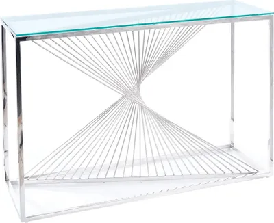 Produktbild von Konsolentisch ITAY - transparent / silber