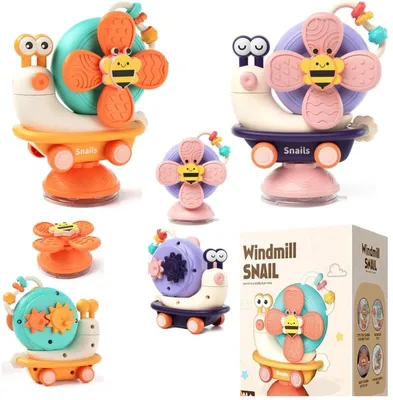 Produktbild von Montessori Sensorikspielzeug für Babys – Saugnapf Spielzeug, 2er-Set Orange & Lila