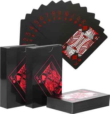 Imagen del producto de Juego de cartas de póker, 54 unidades, resistente al agua, de plástico, para juegos de cartas