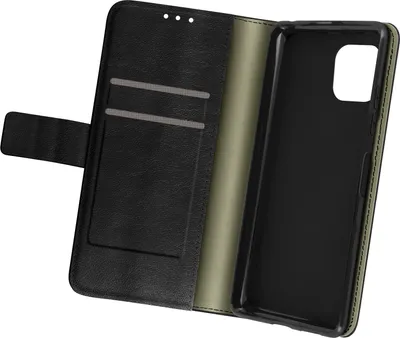 Obrázok produktu pre Avizar, puzdro Samsung Galaxy A22 5G z umelej kože s priehradkami na karty, čierne