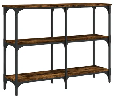 Obrázek produktu pro vidaXL Konzolový stolek Smoked Oak 100x29x75 cm Dřevěné konstrukce