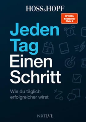 Immagine prodotto di Jeden Tag einen Schritt - Spiegelbestseller Platz 1, Erfolgsstrategien von Hoss & Hopf mit Kiarash Hossainpour & Philip Hopf, 365 Impulse zu Disziplin, Finanzen, Mindset & Persönlichkeitsentwicklung, werde dein bestes Selbst