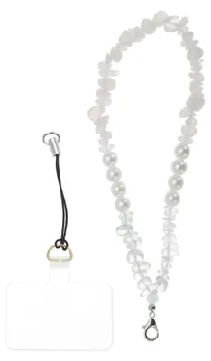 Image de Chaîne De Téléphone Portable, Pendentif Perles Pour Téléphone Portable, Dragonne Pour Téléphone Portable En Fausse Perle, Dragonne Universelle Pour Téléphone Portable, Rose Clair