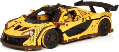 Obrázek produktu pro 3D puzzle, žluté závodní auto, EWA, dřevo, 237 dílků