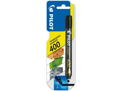 Produktbild von Pilot Permanent Marker 400, 1 Stück(e), Schwarz, Meißel, Schwarz, Kunststoff, 4,5 mm