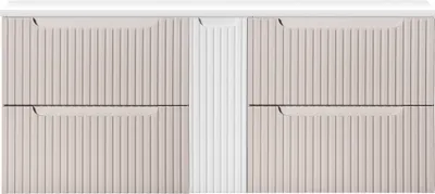 Produktbild von Waschtischunterschrank 140cm, kaschmir und weiß, NEWPORT-56-CASHMERE