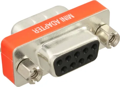 Image de Adaptateur null modem, InLine®, 9 broches mâle/fem.