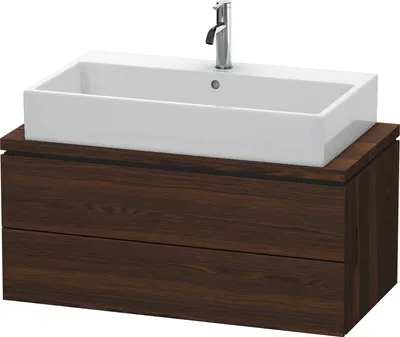 Produktbild von Konsolenunterschrank L-CUBE 400x920x477mm nussbaum gebürstet nussbaum gebürstet