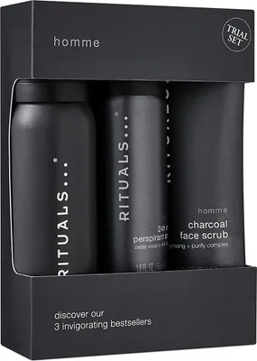 Produktbild von Rituals Homme Antiperspirant Deodorant 50 ml + Duschschaum 50 ml + Gesichtspeeling 70 ml