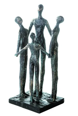 Image de Casablanca Skulptur, "Group", Gruppe, Kunstharz, bronzefarben, , L. 12 cm, B. 12 cm, H. 30 cm 59901