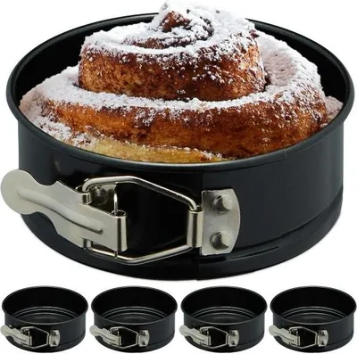 Produktbild von 5-teiliges Springform Backformen Set, 21x12,5x12 cm, mit Schnappverschluss