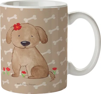 Produktbild von Mr. & Mrs. Panda Tasse Hund Dame - Hundeglück - Geschenk, Motivtasse, Sprüche, Becher, Liebenswert, Liebe, Trinkbecher, Hundeliebe, Kaffeetasse, Niedlich, Kaffeebecher