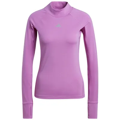 Produktbild von adidas Damen Techfit Warm Long Sleeve Training Shirt Gr.XS lila (HI3370)
