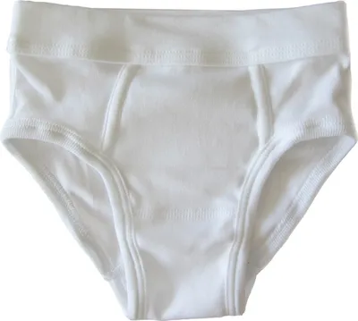 Produktbild von HERMKO 2840 Jungen Slip mit Weichbund aus reiner Baumwolle, Farbe:weiß, Größe:92