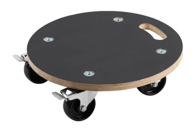 Produktbild von Metafranc Pflanzenroller Ø 380 mm 200 kg Tragkraft Siebdruckplatte PA-Räder Feststeller