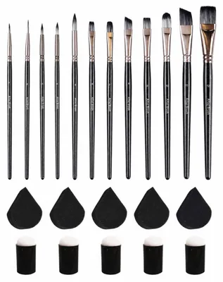 Produktbild von 22-teiliges Gesichtsbemalung Pinsel und Schwämme Set Kinderschminke Set