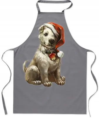 Image de HaftNadruk Tablier de cuisine Noël Golden Retriever Cadeau