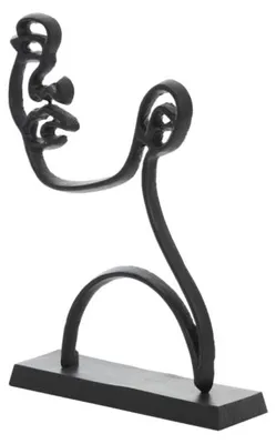 Immagine prodotto di Light & Living Statua Volto Nero Opaco 38 Cm