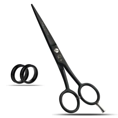 Obrázok produktu pre Kadernícke nožnice - nerezová oceľ - 15 cm - čierne