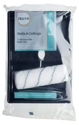 Produktbild von Harris Seriously Good Walls & Ceilings Rollen-Set mit mittelgroßem Flor, inkl. 1