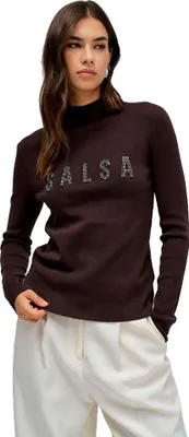 Zdjęcie produktu dla Salsa Jeans 21010455 Slim Fit Turtleneck Sweater Brown M Women Brown M