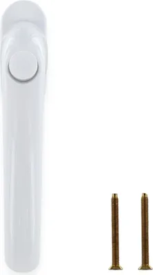 Produktbild von HOPPE Fenstergriff Tokyo 0710SV/U26 mit Druckknopf  35mm weiß