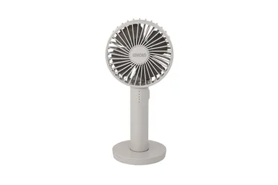 Image de Ventilateur à main sans fil Unold 86627 Breezy II Grey, 5 vitesses, socle magnétique
