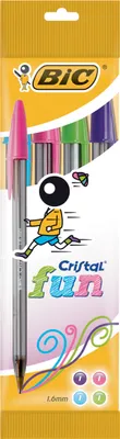Immagine prodotto di BIC Cristal Fun biro, confezione da 4 pezzi