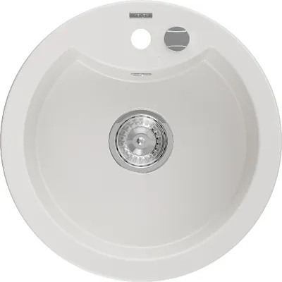 Image de Mexen Diego Evier 1 bac en granit 488 x 480 mm, Blanc - 6512481000-20