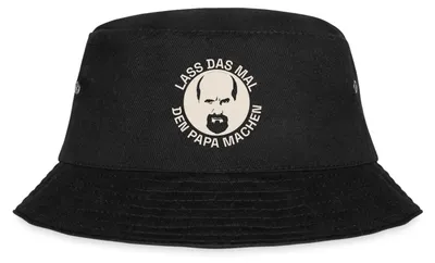 Produktbild von Spreadshirt Stromberg Lass Das Mal Den Papa Machen Fischerhut, S/M (Caps), Schwarz