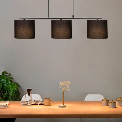 Produktbild von Opviq, Valiz- Valiz OPV, Schwarz, Kronleuchter, 110 x 20 cm, Metallkörper