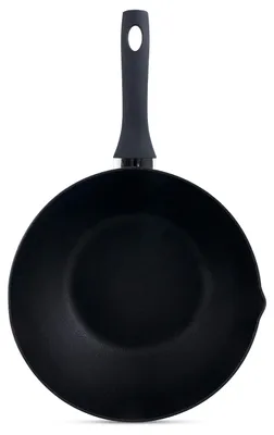 Aluminium-Antihaft-Wok 30 cm, flacher Boden, Induktion