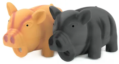 Produktbild von Hundespielzeug Latex, Schwein mit Quietscher, 16,5 cm, für mittlere Hunde