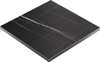 Produktbild von BRASIL | Gastro Tischplatte | B:T 70 x 70 cm | Schwarz Marmor | Quadratisch | Gastro Tischplatte