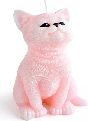 Immagine prodotto di Figura Animali Gatto 10X15Cm Candela di paraffina rosa