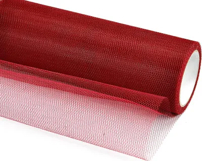 Produktbild von Tüllrolle Burgunderrot 30cm x 9m - Dekorationsstoff