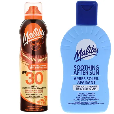 Produktbild von MALIBU SPF30 Protective Balm in Aerosol 175 ml + Balm nach der Bräunung von 200 ml