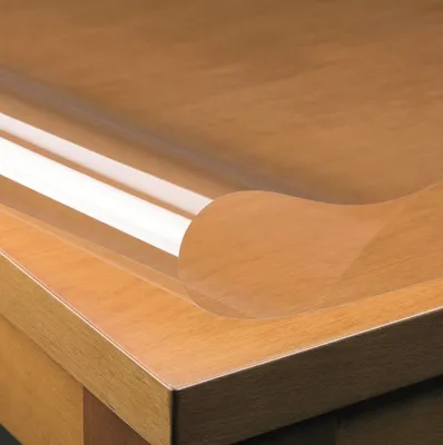 Produktbild von PVC Tischdecke Klarsicht ca. 0,20 mm DICKE · Eckig · Breite & Länge wählbar· abwaschbare transparente Folie, Größe:130 x 130 cm