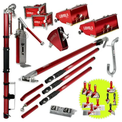 Produktbild von LEVEL5 Profi Spachtelwerkzeuge Taper Flatbox für Trockenwandfugen Trockenbau Finishing SET 4-625P