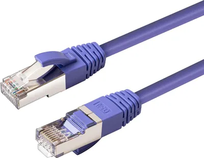 Produktbild von Microconnect SSTP60025P, 0,25 m, Cat6, S/FTP (S-STP), RJ-45, RJ-45, Violett