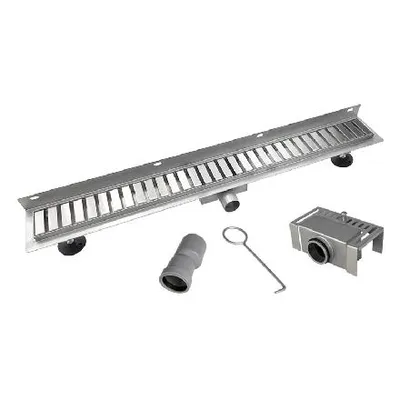 Obrázek produktu pro Mereo Odtokové žlaby - Nerezový žlab ke stěně, s roštem Strip, 800x70 mm CZ172