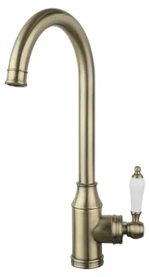 Imagen del producto de Grifo de cocina estilo vintage, acabado en bronce, modelo Heritage Manor BN-9001-HM de Aquanello