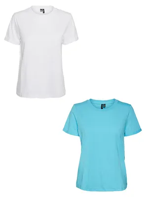 Produktbild von VERO MODA 2er Pack Basic T-Shirt VMPAULA Größe: XXL