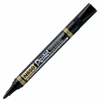 Obrázek produktu pro Permanentní popisovač Pentel N850 černý kulatý hrot