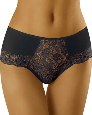 Produktbild von Wolbar Damen Slip Unterhose Spitze WB426, Schwarz, M