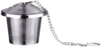 Produktbild von ORION Teeei Teesieb Kräutersieb Teefilter mit Kette 4,5 cm